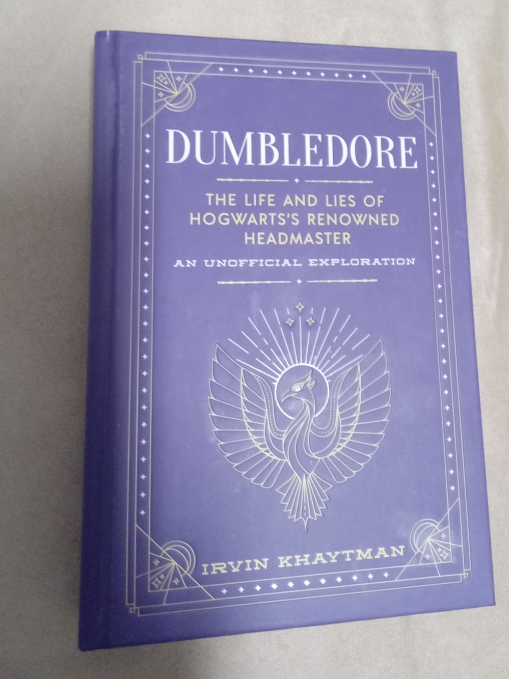 Dumbledore Hardcover Book - Purple